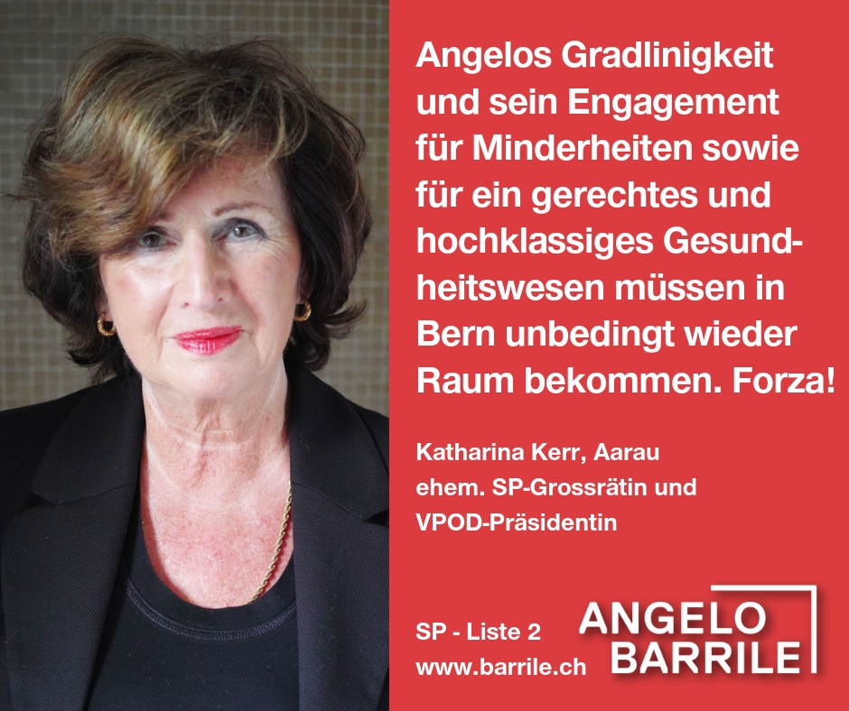 Katharina Kerr, Aarau, ehem. SP-Grossrätin und VPOD-Präsidentin
