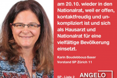 Karin Boudebbouz-Saxer, Vorstand SP Zürich 11