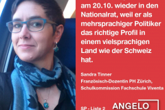 Sandra Tinner, Französisch-Dozentin PH Zürich, Schulkommission Fachschule Viventa